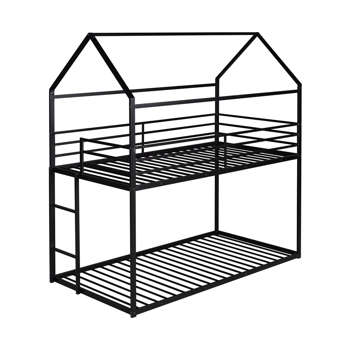 Twin Over Twin House Bunk Bed | Twin Bunk Beds for Kids