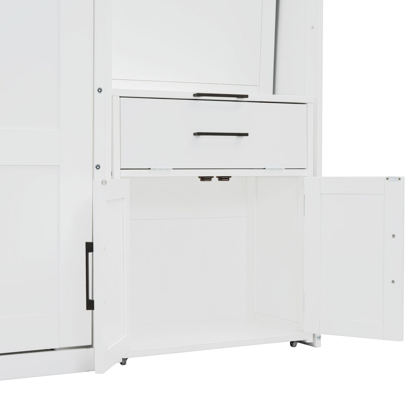 Twin Size Murphy Bed with Closet, Drawers & Desk | Murphy Bed for Kids