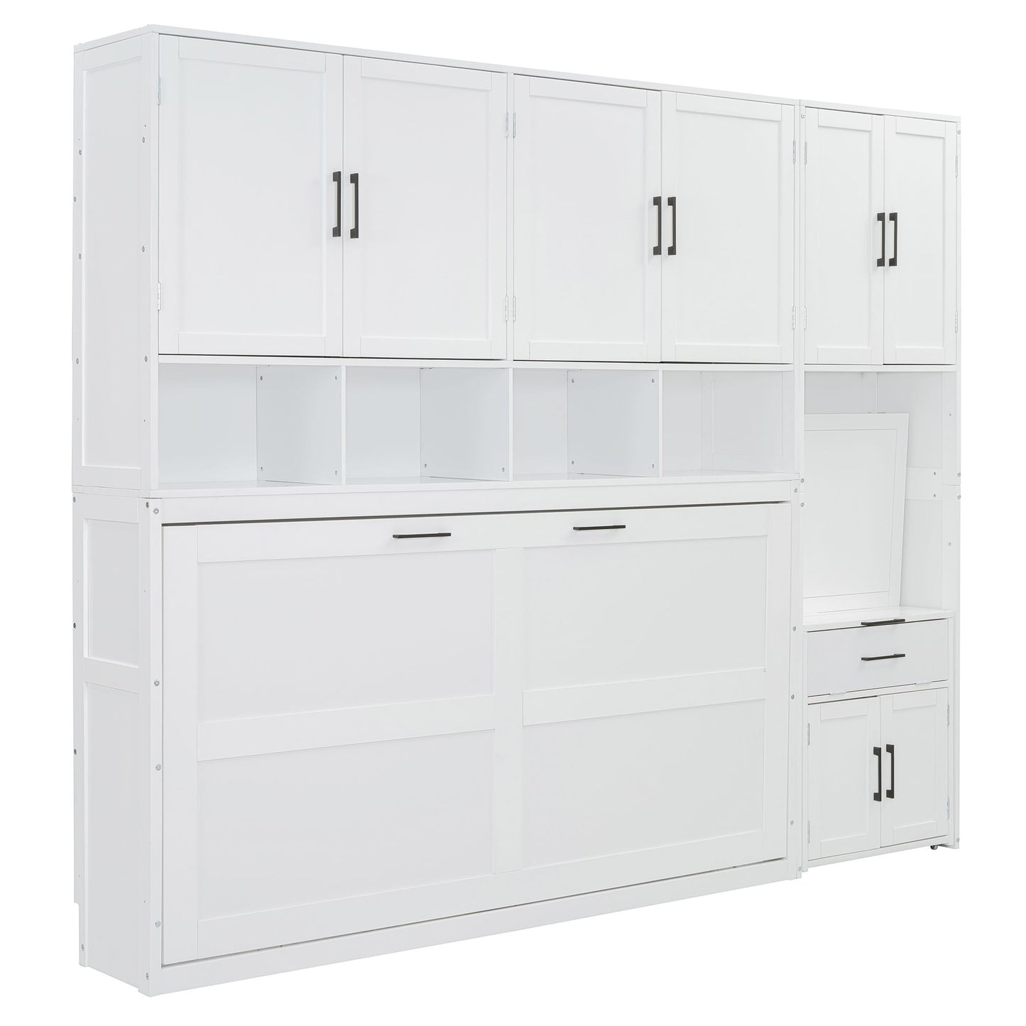 Twin Size Murphy Bed with Closet, Drawers & Desk | Murphy Bed for Kids