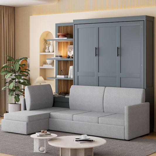 Queen Size Murphy Bed with Sofa | Murphy Bed