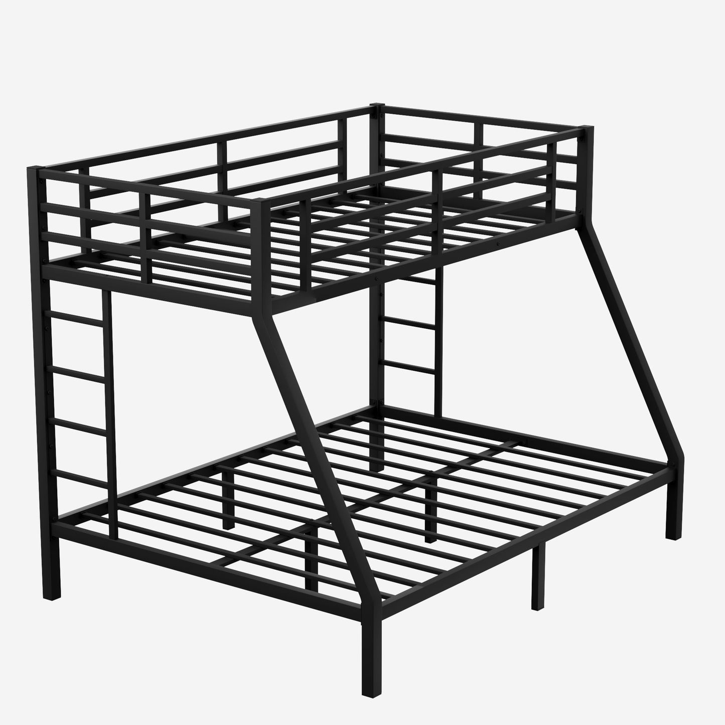 Bunk Bed for Teens and Adults | Twin Over Queen Bunk Bed Metal