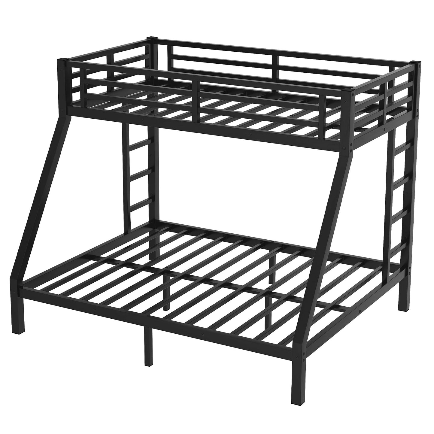 Bunk Bed for Teens and Adults | Twin Over Queen Bunk Bed Metal