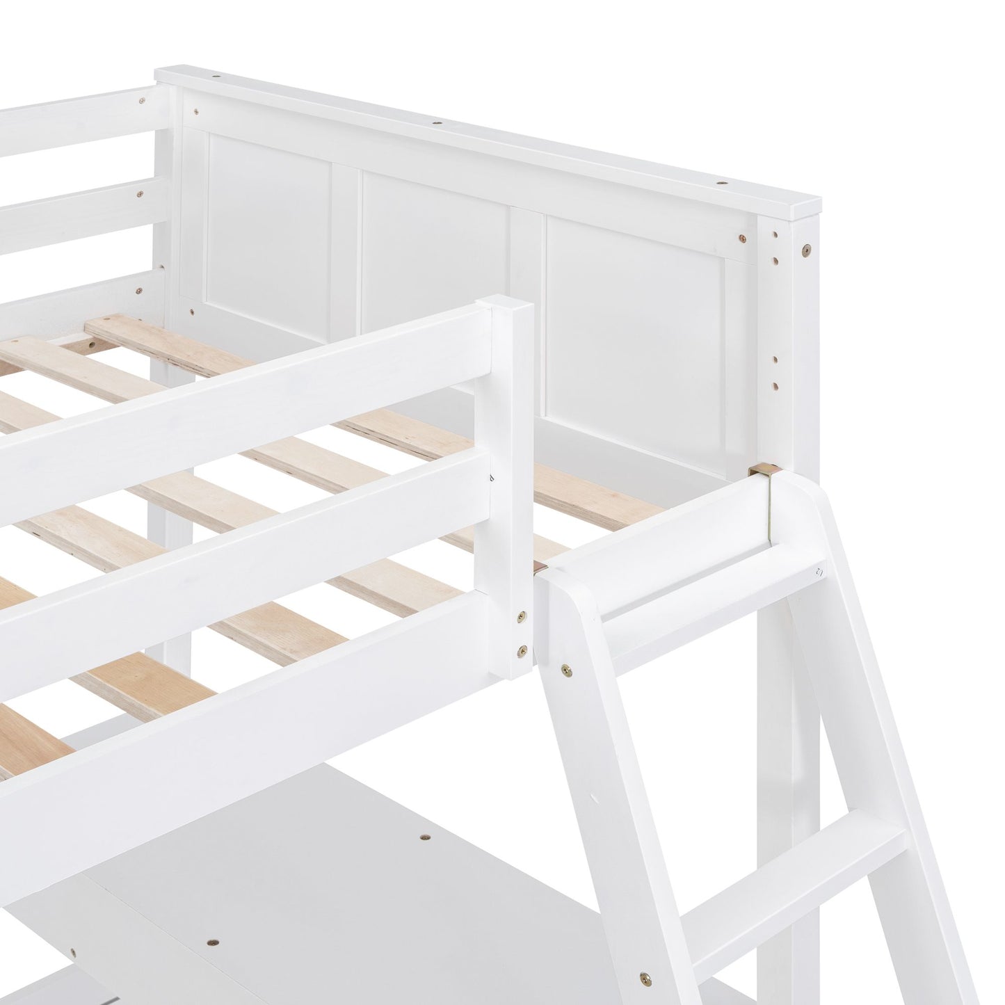 White Twin Over Full Bunk Bed | Twin Bunk Beds for Kids