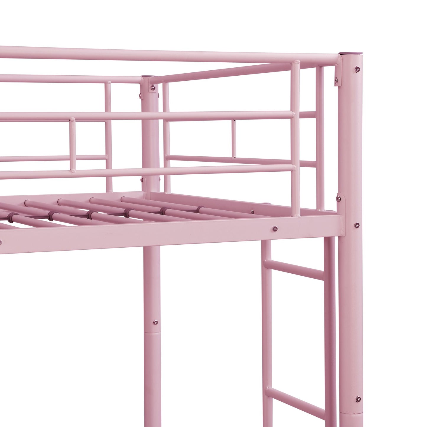 Bunk Bed Twin Over Twin Size with 2 Ladders and Full-Length Guardrail | Twin Bunk Beds for Kids