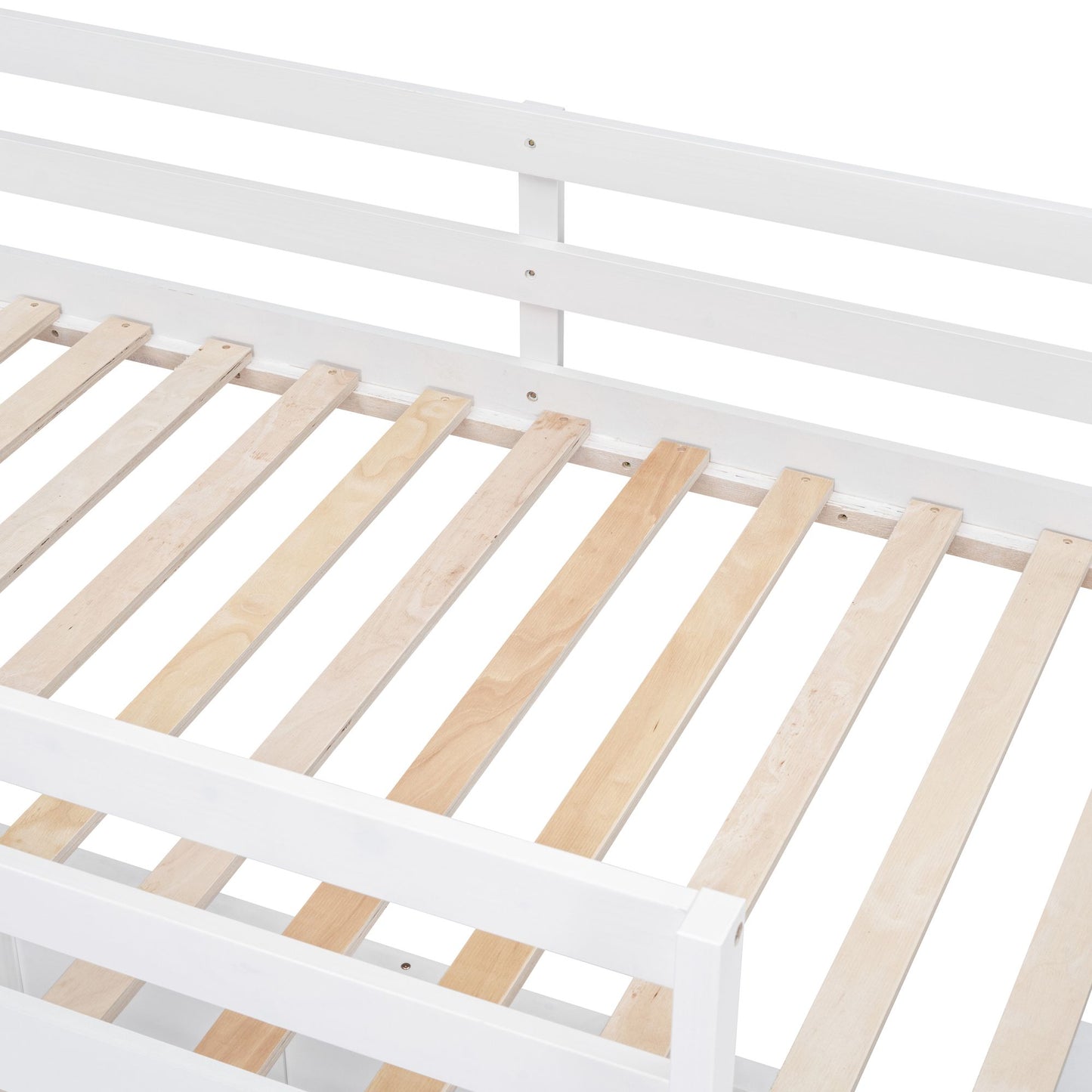 White Twin Over Full Bunk Bed | Twin Bunk Beds for Kids