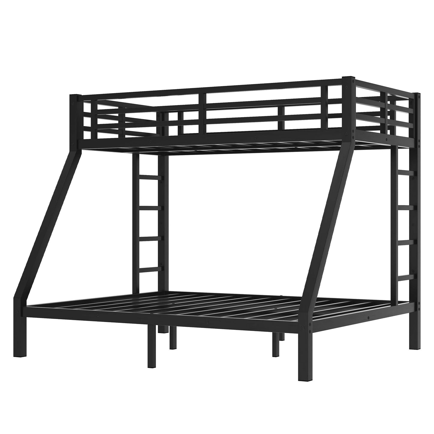 Bunk Bed for Teens and Adults | Twin Over Queen Bunk Bed Metal