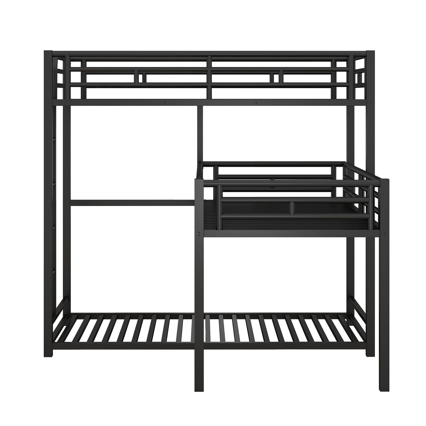 L-shaped Metal Triple Twin Size Bunk Bed | Twin Bunk Beds for Kids