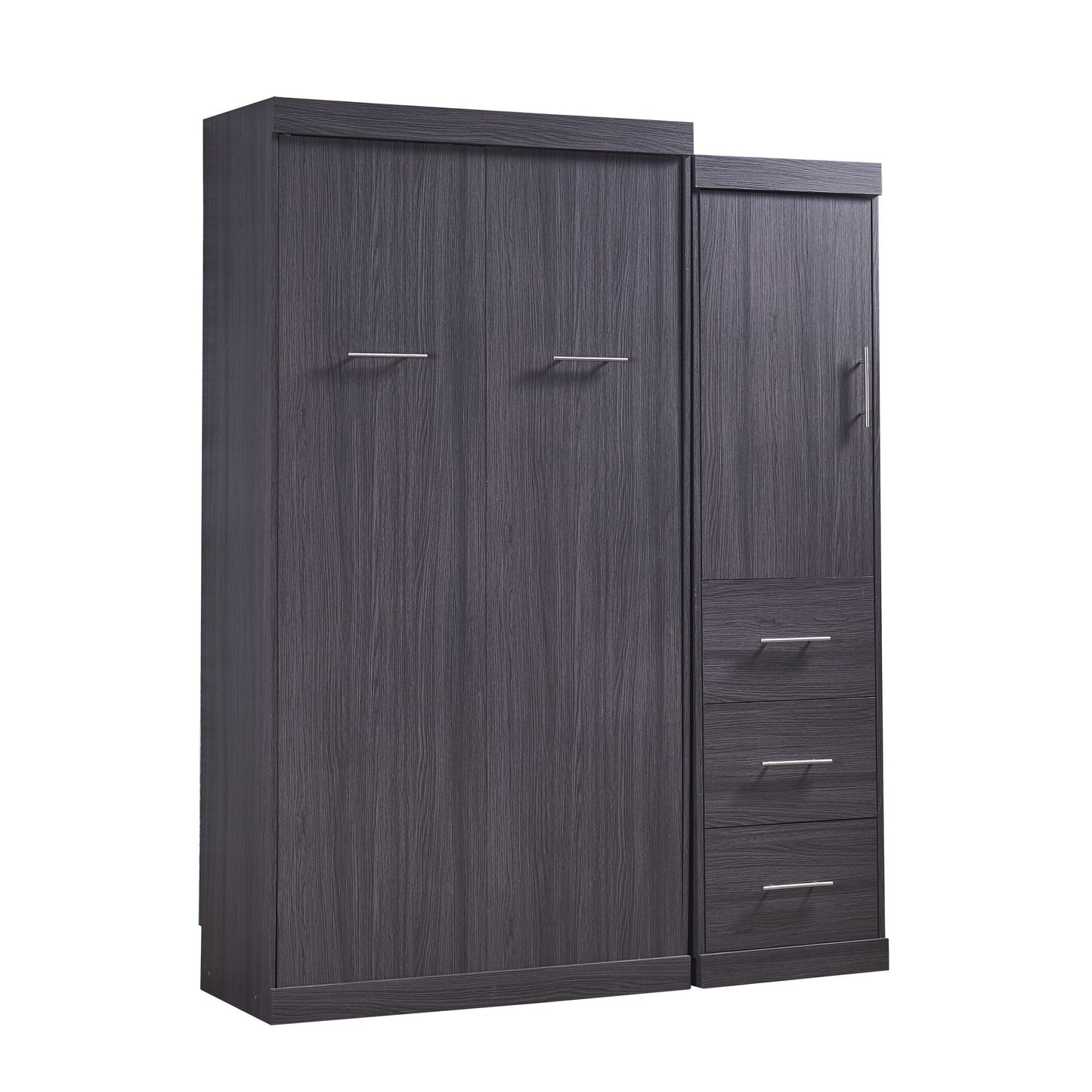 Twin Size Murphy Bed with Wardrobe and Drawers | Murphy Bed for Kids