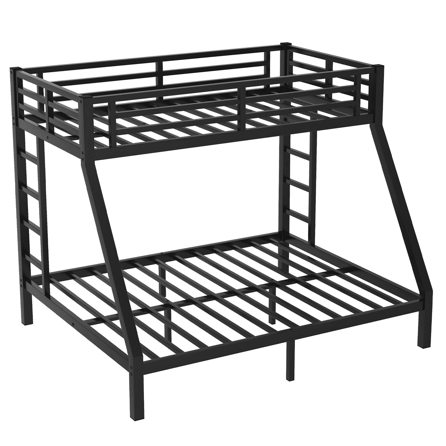 Bunk Bed for Teens and Adults | Twin Over Queen Bunk Bed Metal