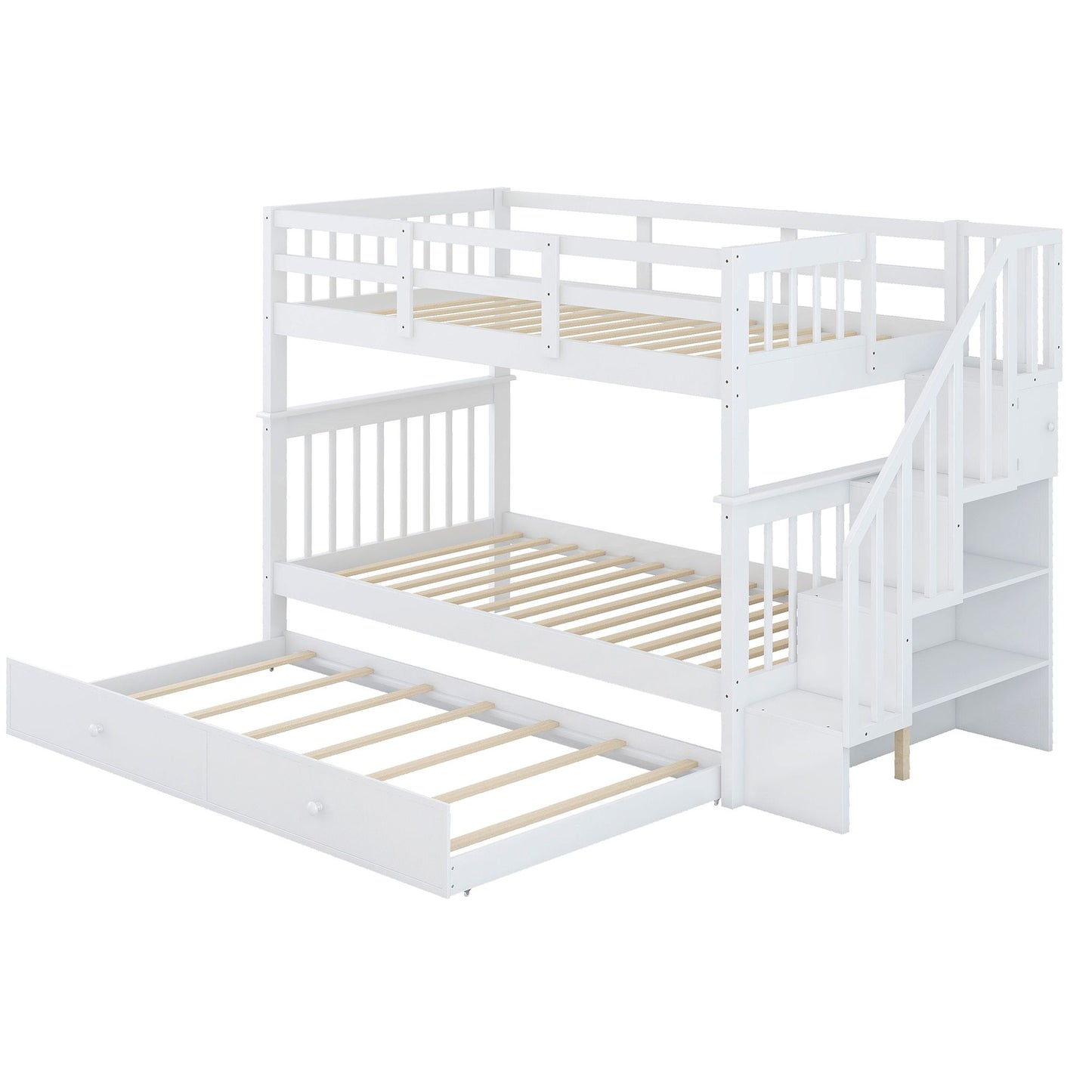 Stairway Twin-Over-Twin Bunk Bed | Twin Bunk Beds for Kids