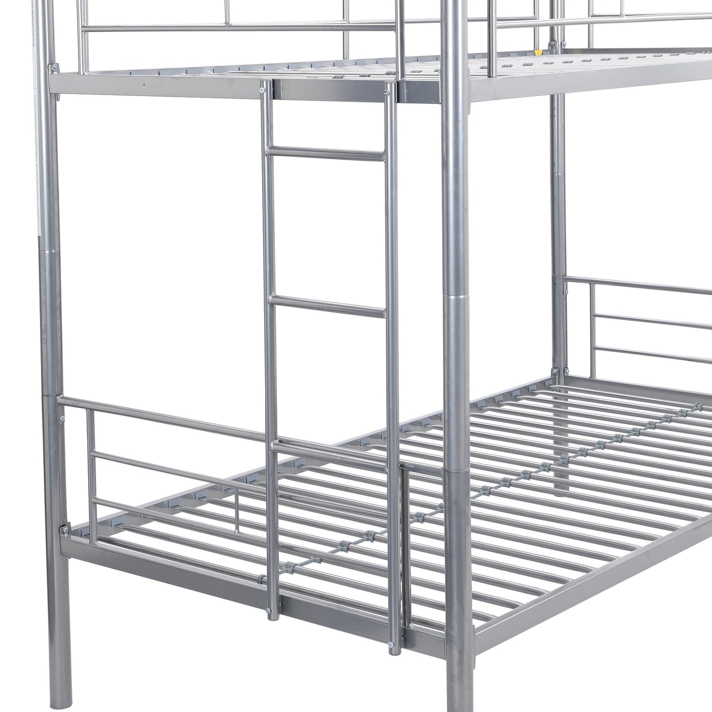 Bunk Bed Twin Over Twin Size with 2 Ladders and Full-Length Guardrail | Twin Bunk Beds for Kids