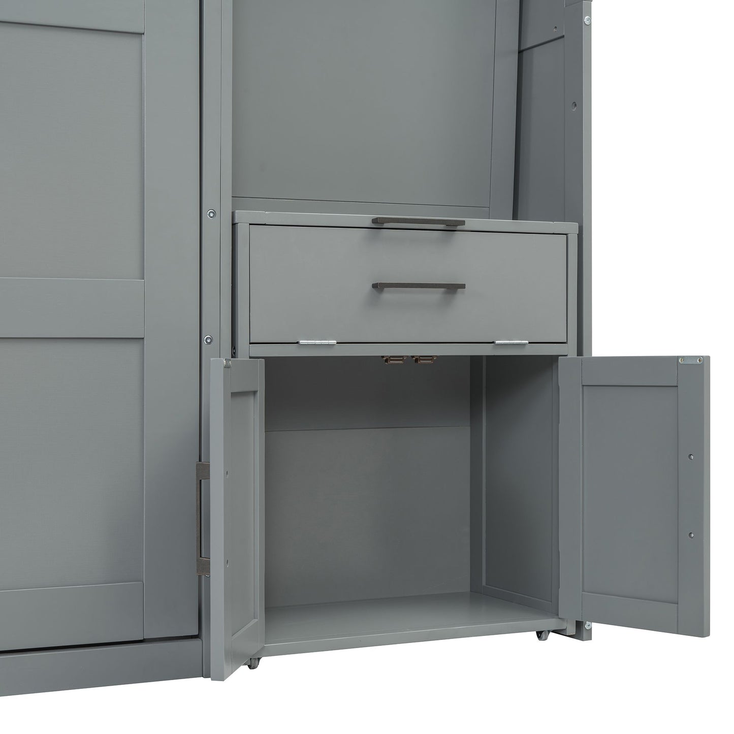 Twin Size Murphy with Closet | Murphy Bed for Kids