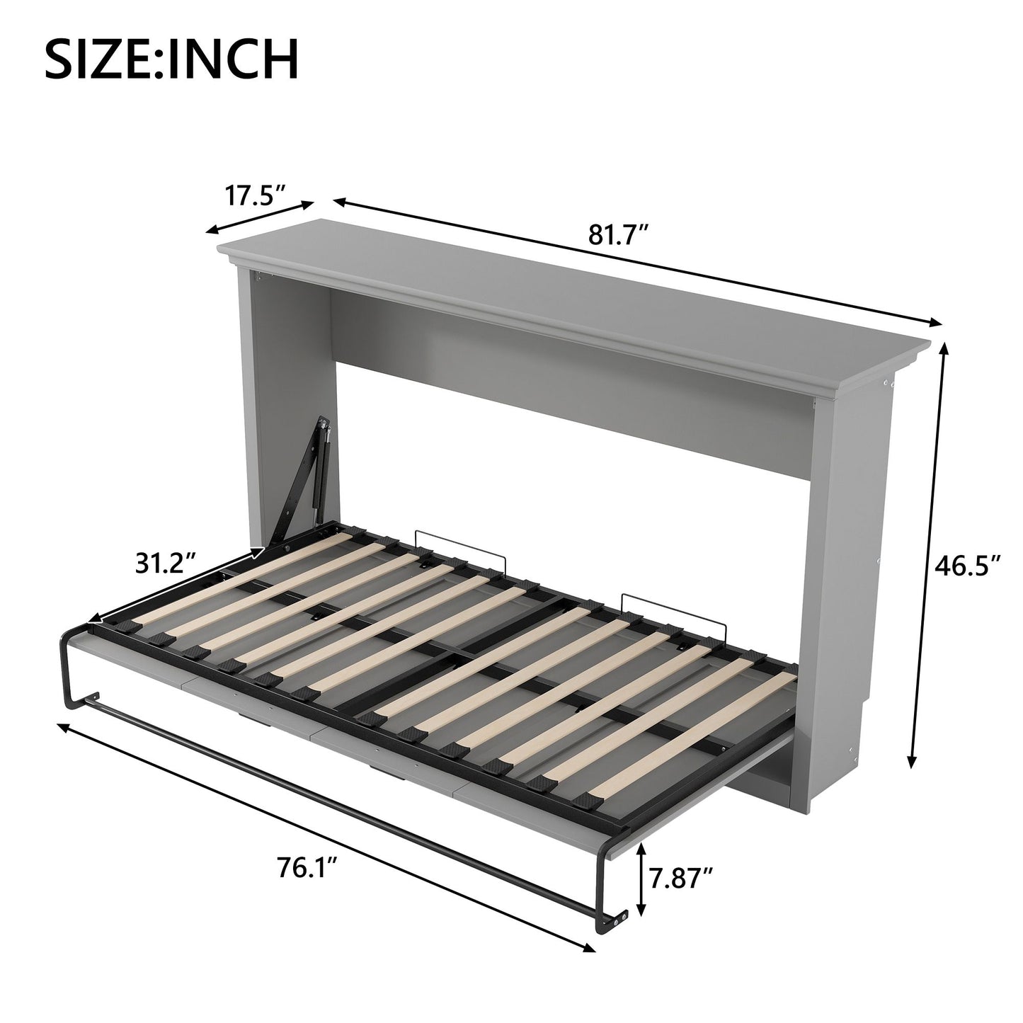 Twin Size Murphy Bed and Folds into Cabinet | Twin Size Murphy Bed