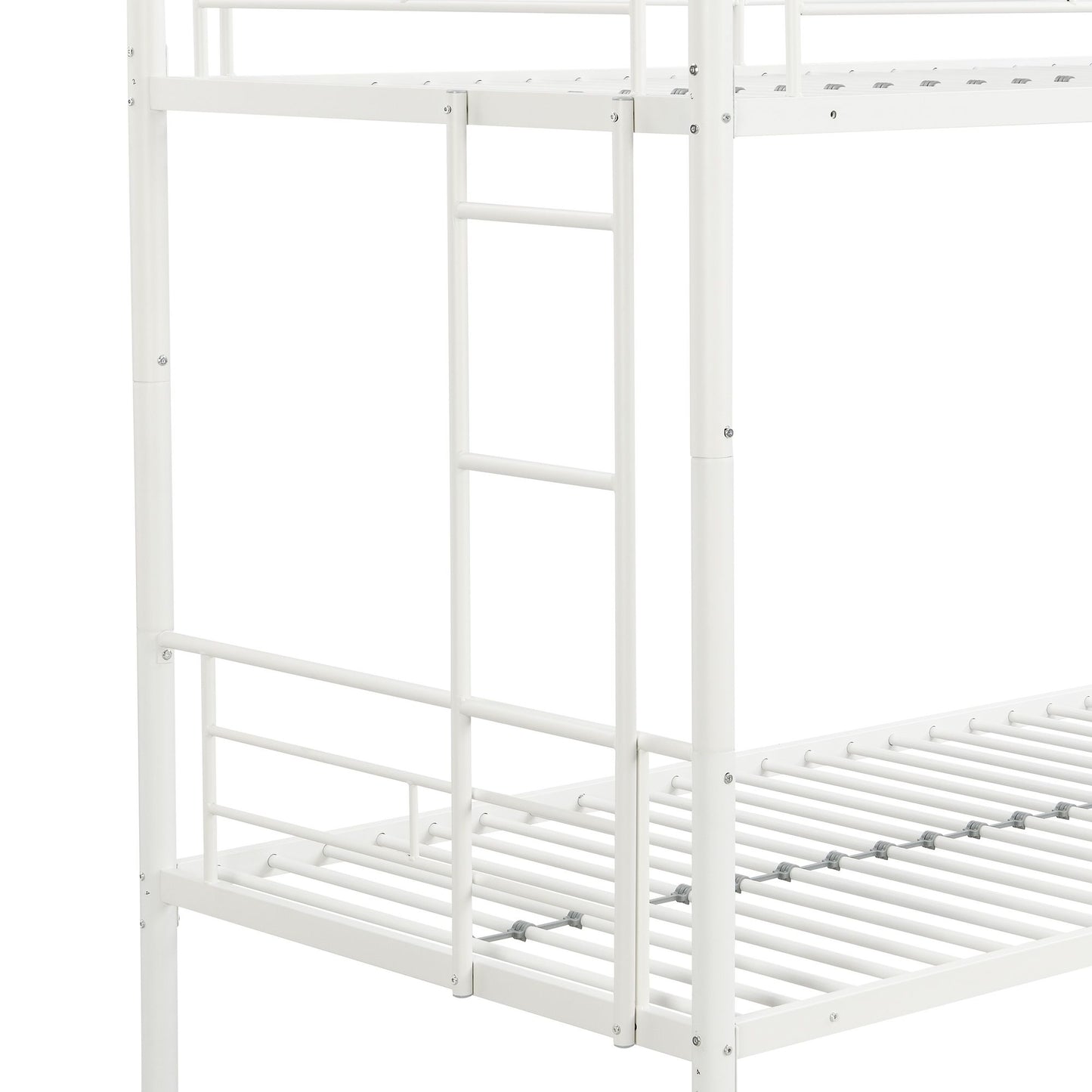 Bunk Bed Twin Over Twin Size with 2 Ladders and Full-Length Guardrail | Twin Bunk Beds for Kids