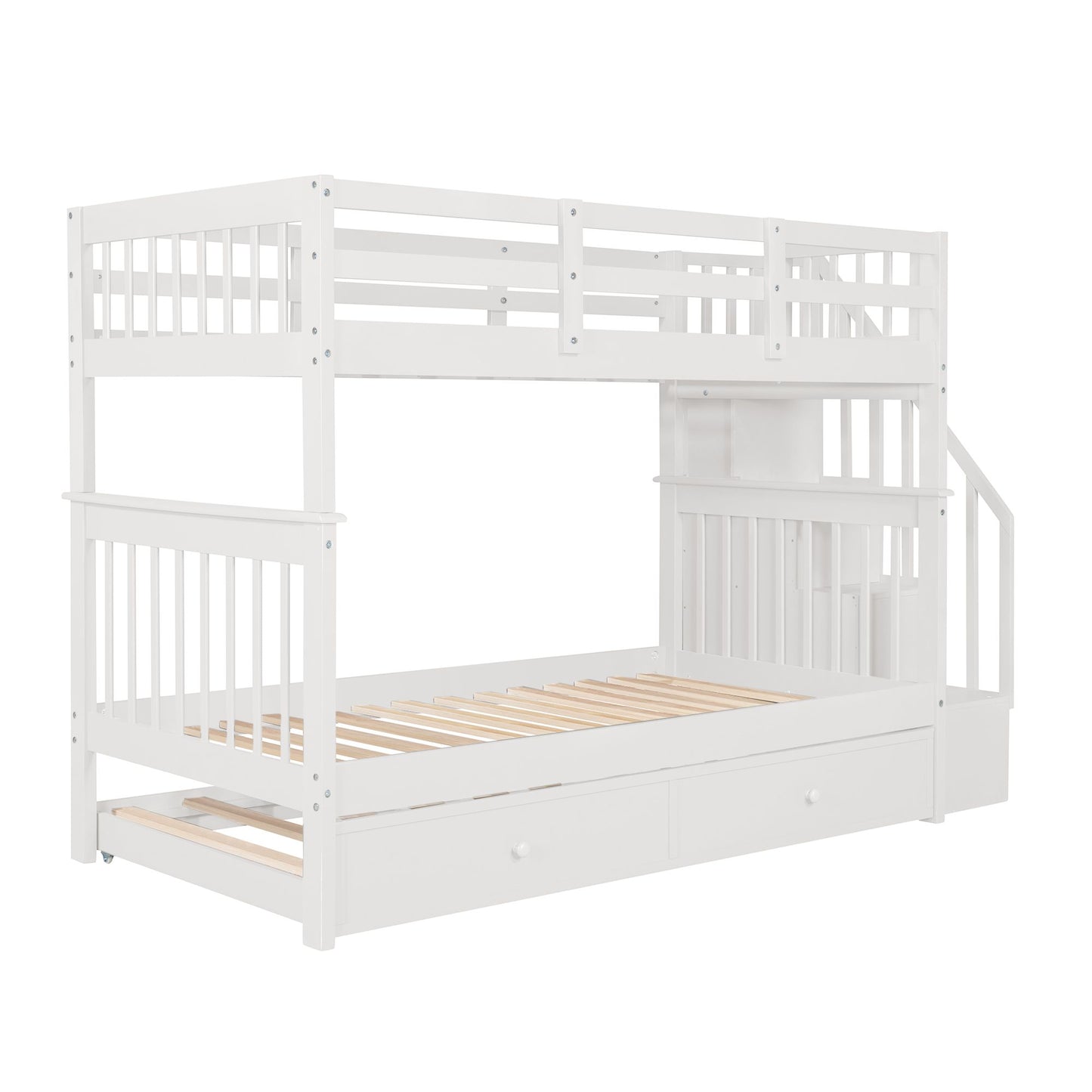 Stairway Twin-Over-Twin Bunk Bed | Twin Bunk Beds for Kids