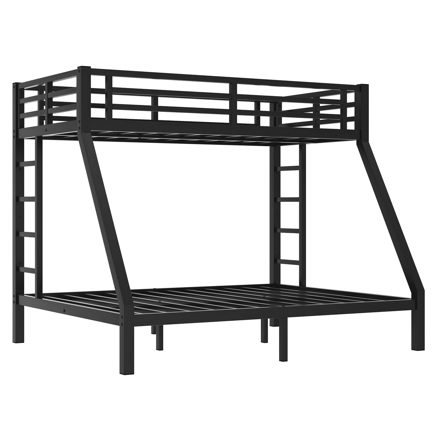 Bunk Bed for Teens and Adults | Twin Over Queen Bunk Bed Metal