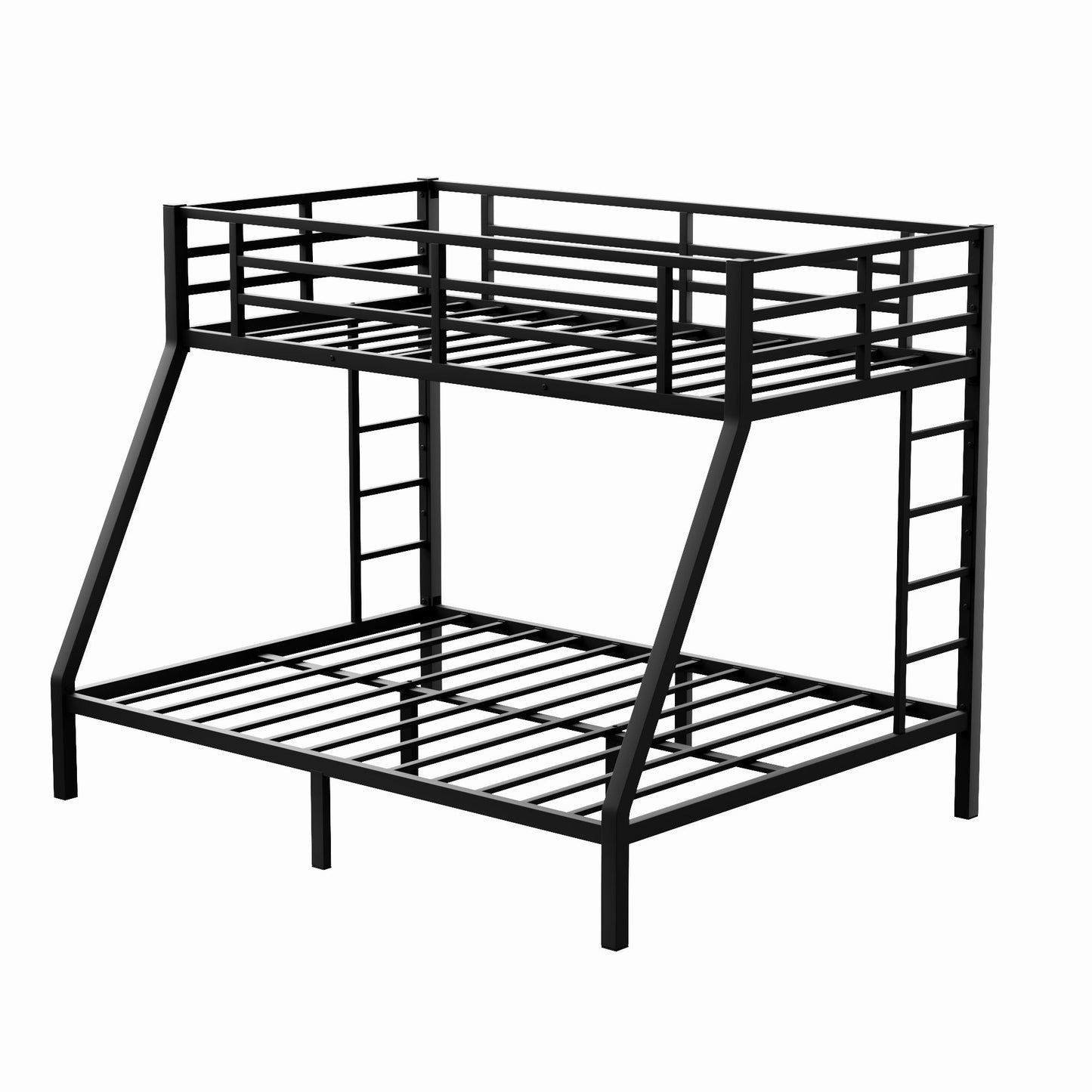 Bunk Bed for Teens and Adults | Twin Over Queen Bunk Bed Metal