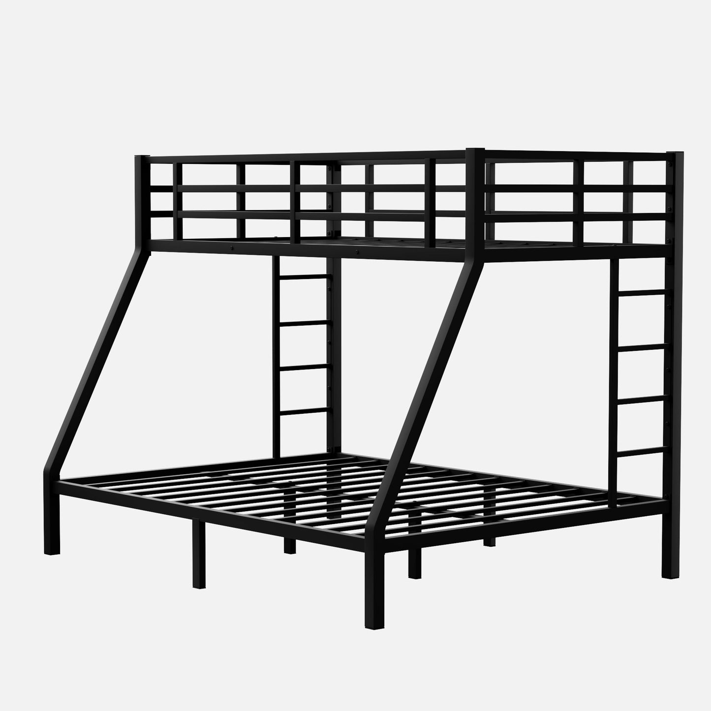 Bunk Bed for Teens and Adults | Twin Over Queen Bunk Bed Metal